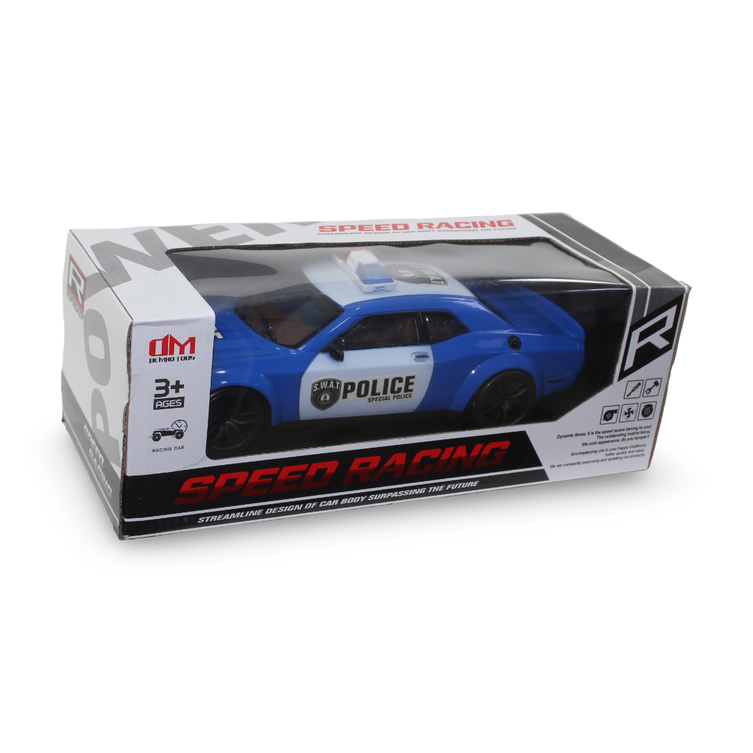Speed Racing Police Car Toy – Blue