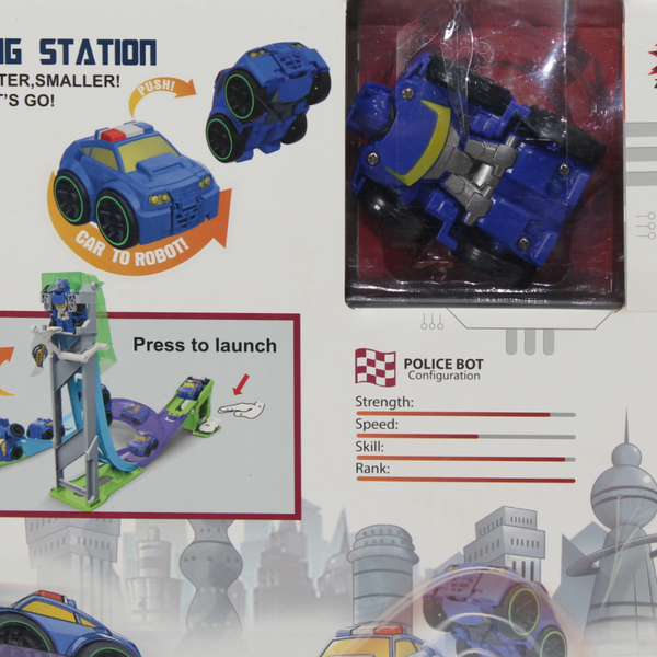 2-In-1 Max Robot Deformation Track Launcher Toy