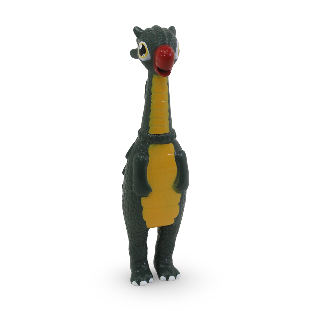 Soft Plastic Screaming Dinosaur – Olive - Toys - OKO