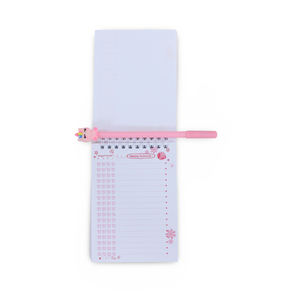 To Do List Notebook + Unicorn Pen