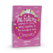 Unicorn Spiral Notebook – Pink