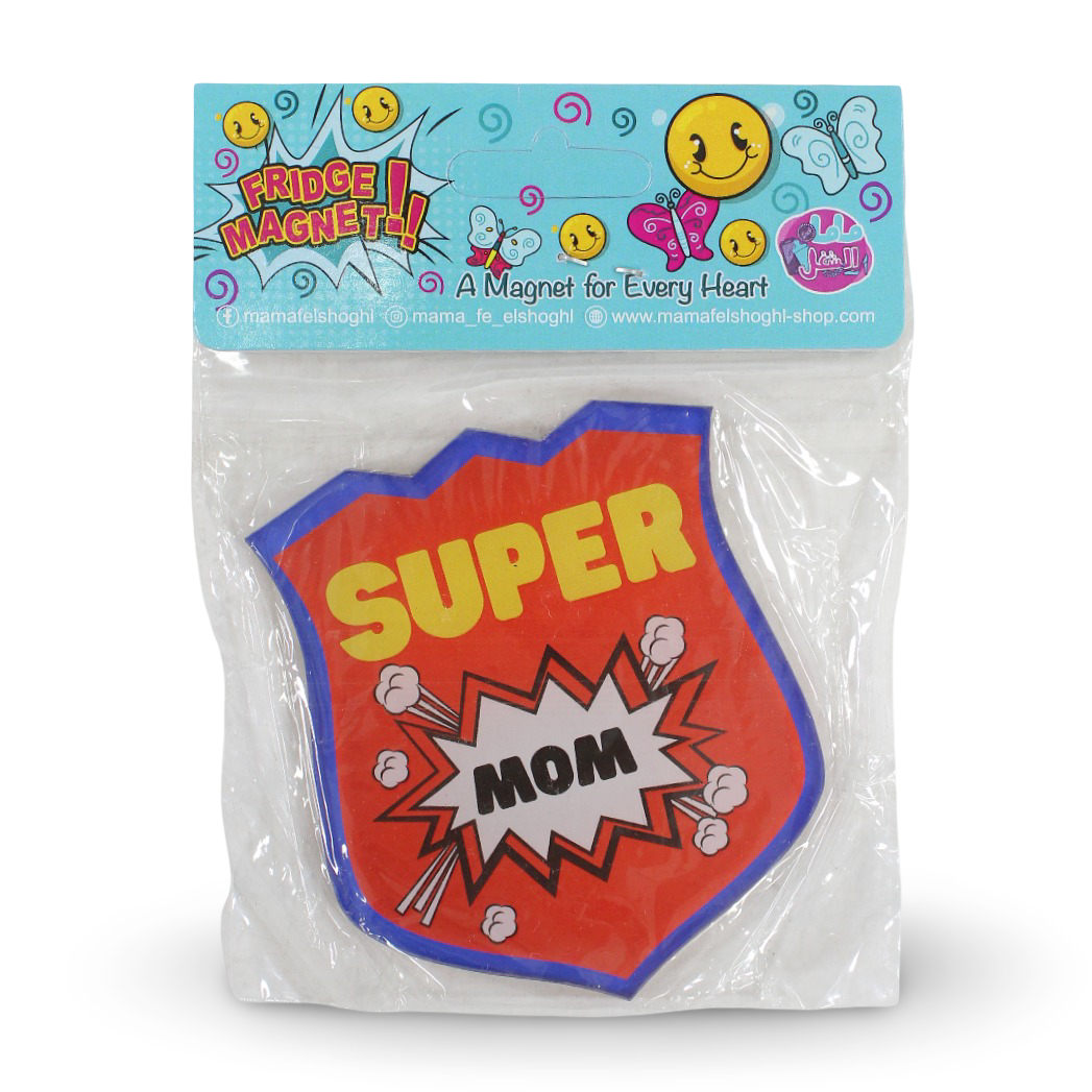 "Super Mom" Trophy Fridge Magnet