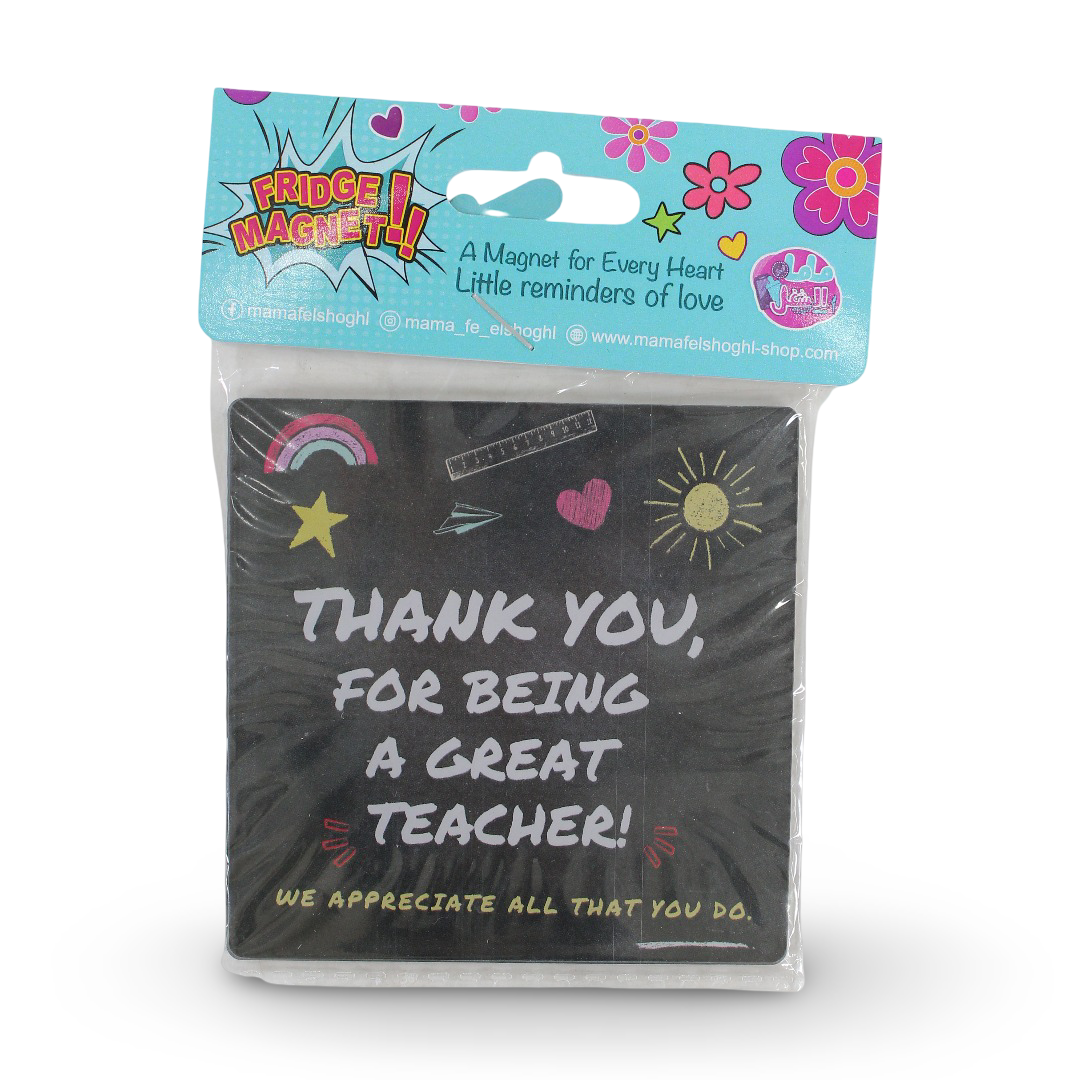 "Thank you Teacher" Trophy Fridge Magnet - Assortments - Mama at Work