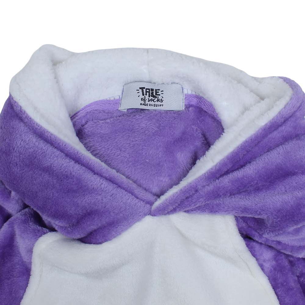 Girls Fleeced Hoodie Blanket – Purple