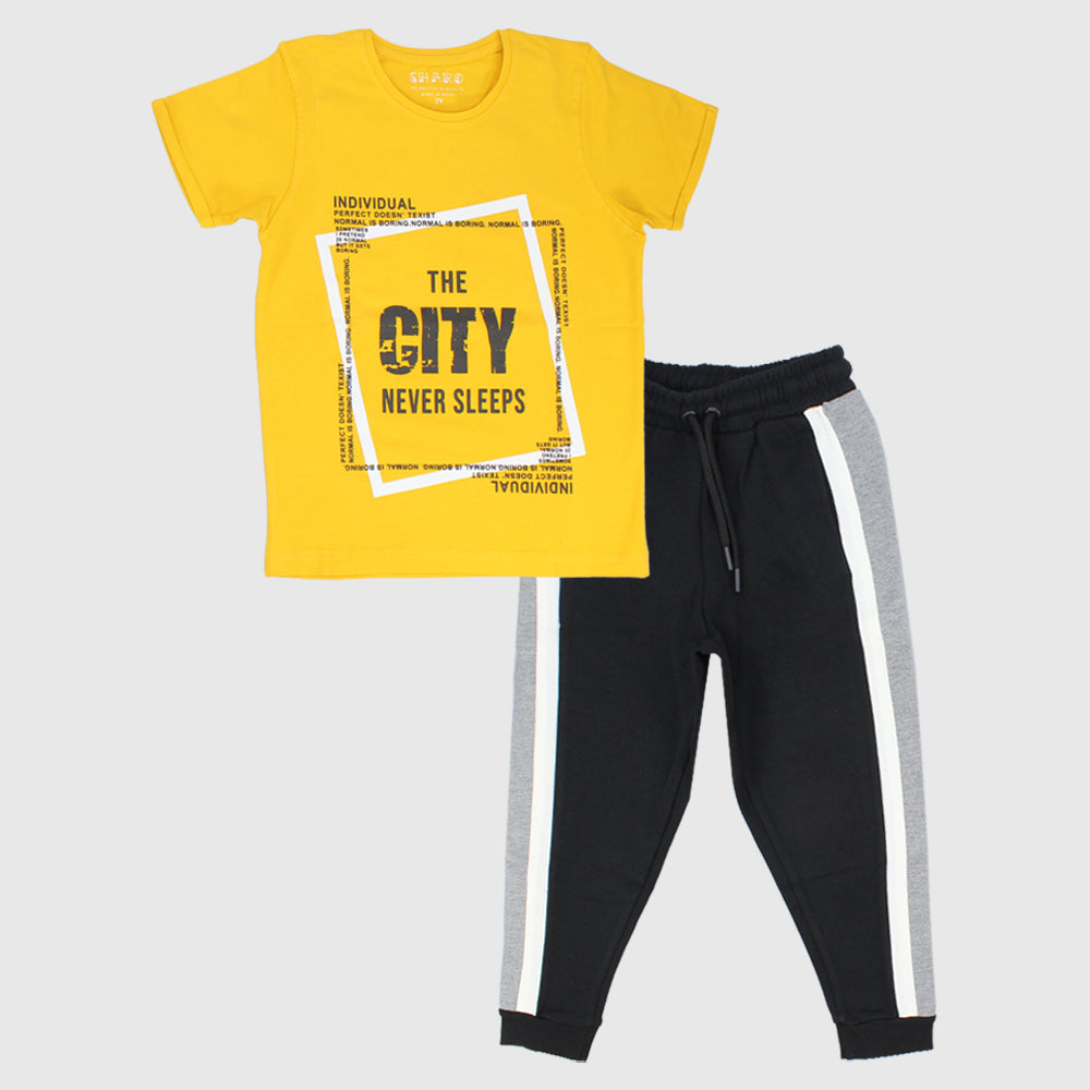 "The City Never Sleeps" 2-Piece Outfit Set