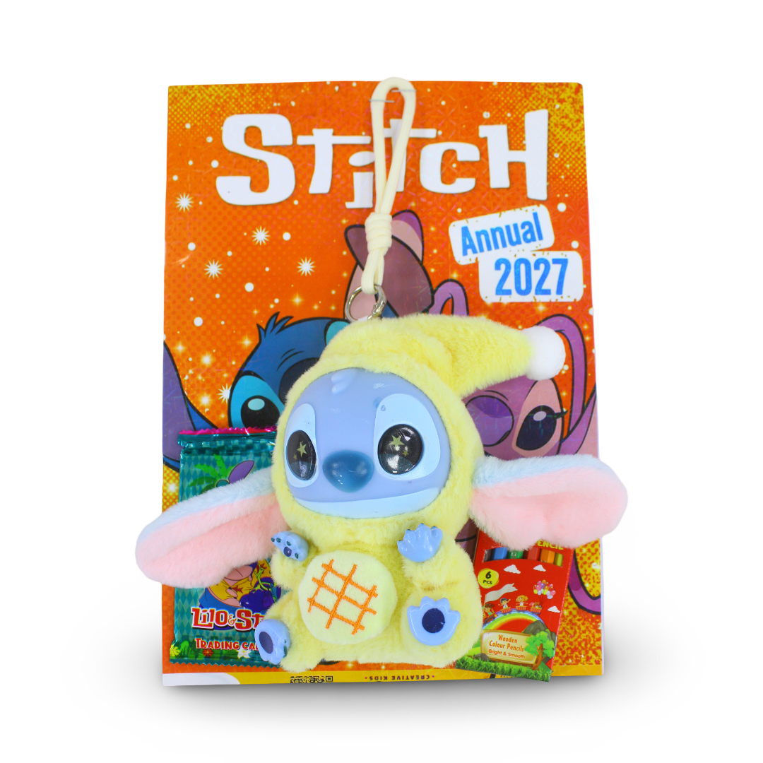 Space Toon Stitch Coloring Book + Yellow Stitch Plush Toy