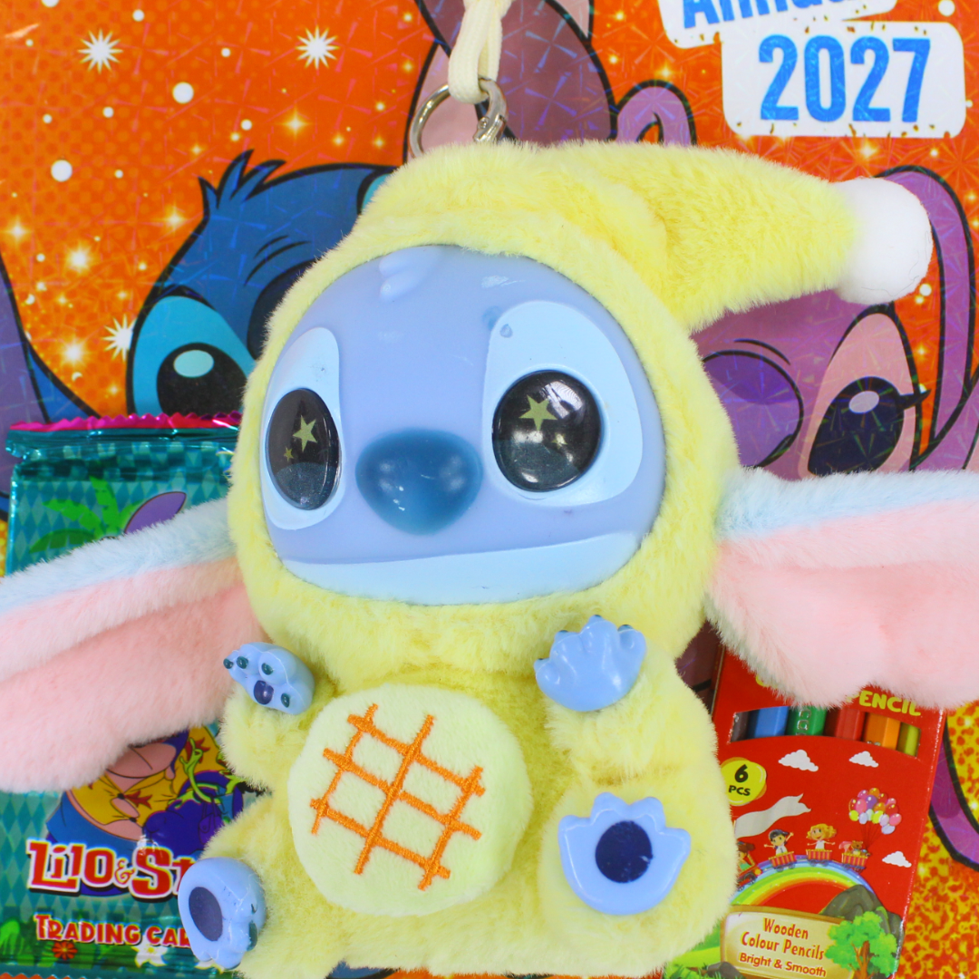 Space Toon Stitch Coloring Book + Yellow Stitch Plush Toy