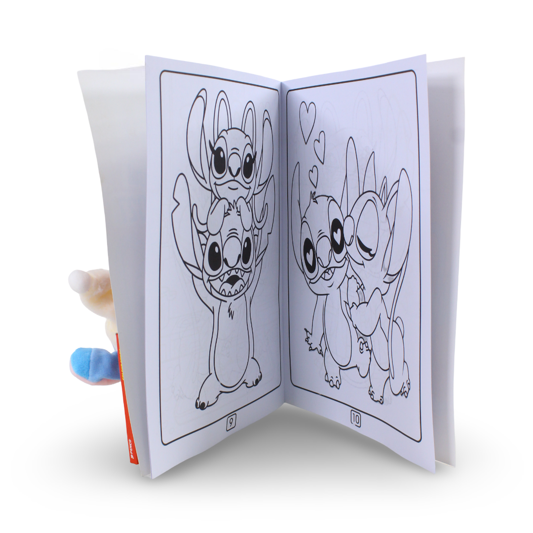 Space Toon Stitch Coloring Book + Off-White Stitch Plush Toy
