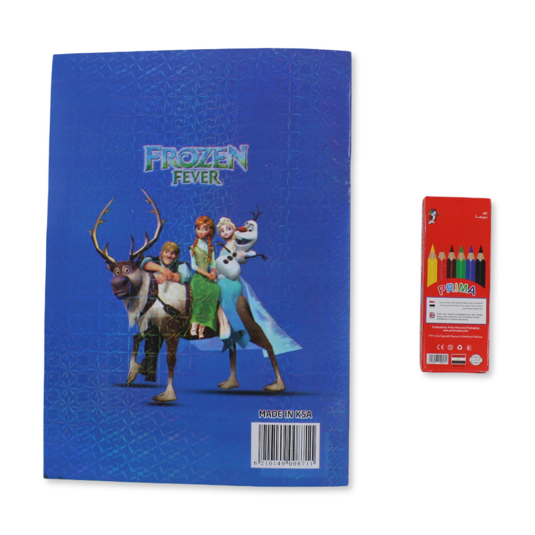Frozen Coloring Book Set with Colored Pencils