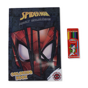 Spider-Man Coloring Book Set with Colored Pencils