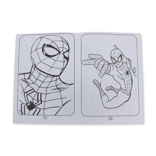 Spider-Man Coloring Book Set with Colored Pencils
