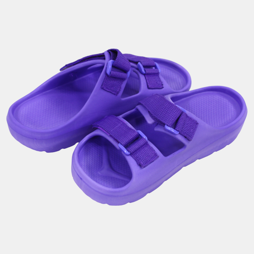 Kids' Girls Rubber Slippers – Violet Scotch Design