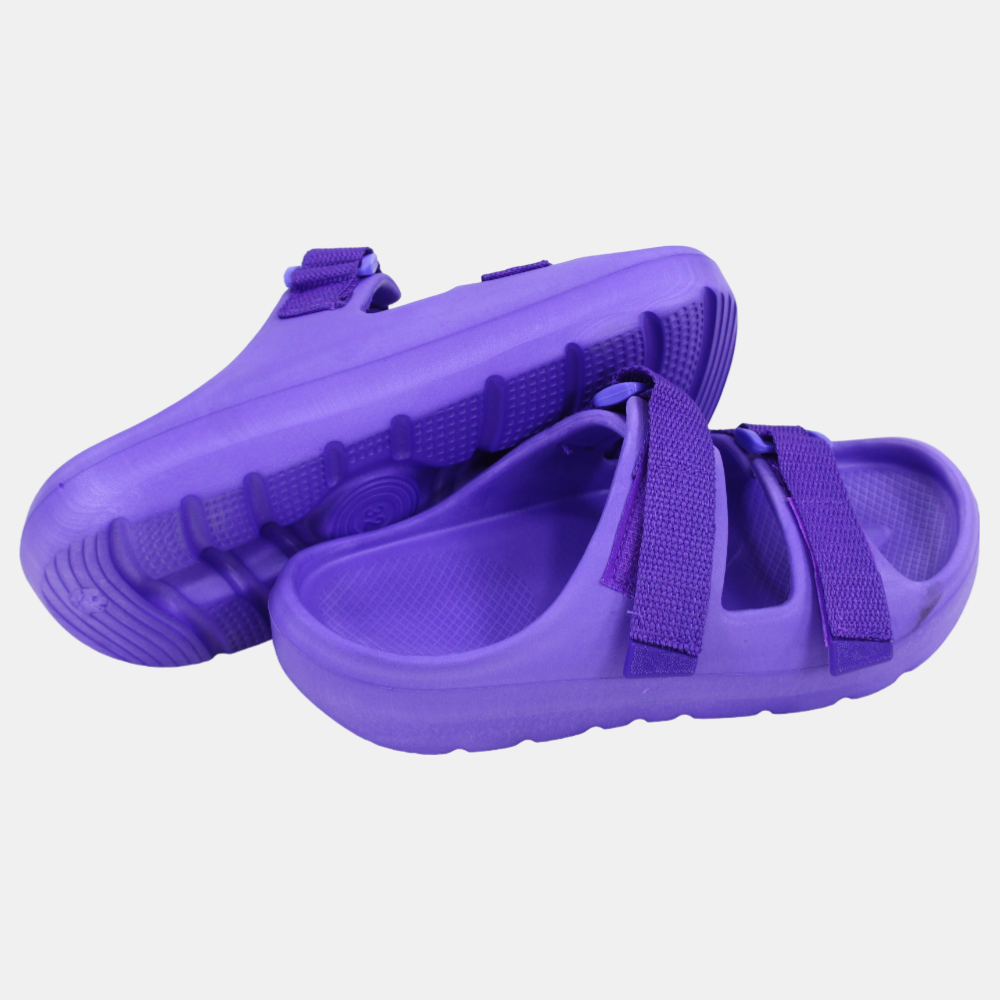 Kids' Girls Rubber Slippers – Violet Scotch Design