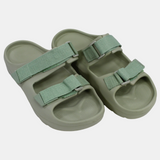 Women's Rubber Slippers – Grey & Lemon Scotch Design