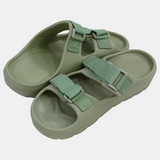 Women's Rubber Slippers – Grey & Lemon Scotch Design