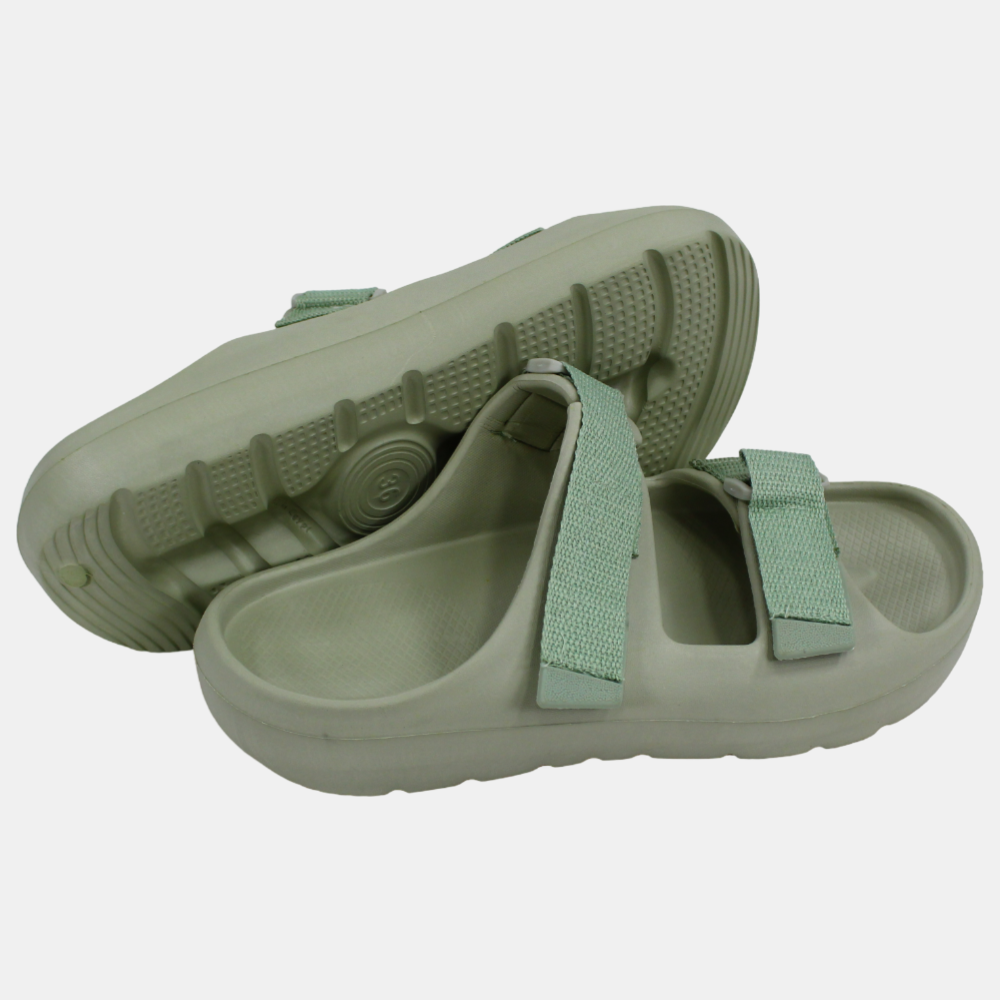 Women's Rubber Slippers – Grey & Lemon Scotch Design