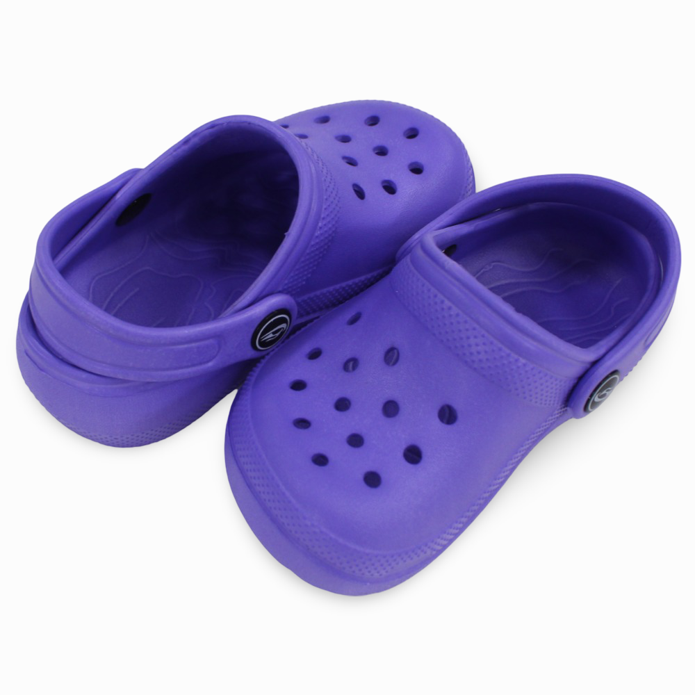 Baby Girls Rubber Clogs - Purple