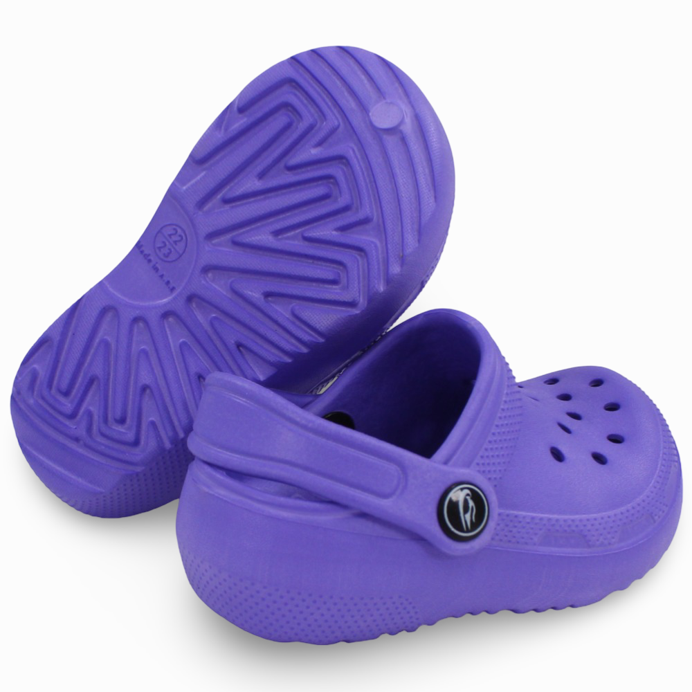 Baby Girls Rubber Clogs - Purple