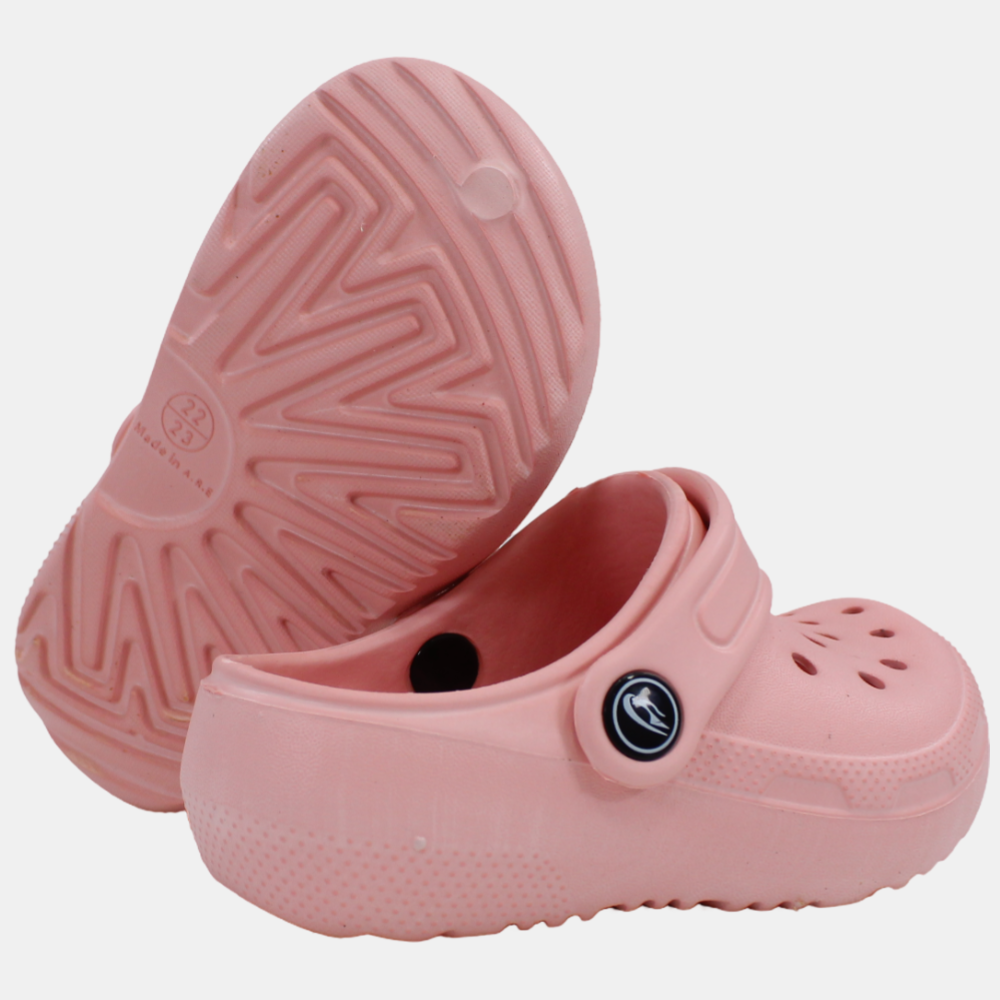 BABY Girls Rubber Clog – Dusty Pink