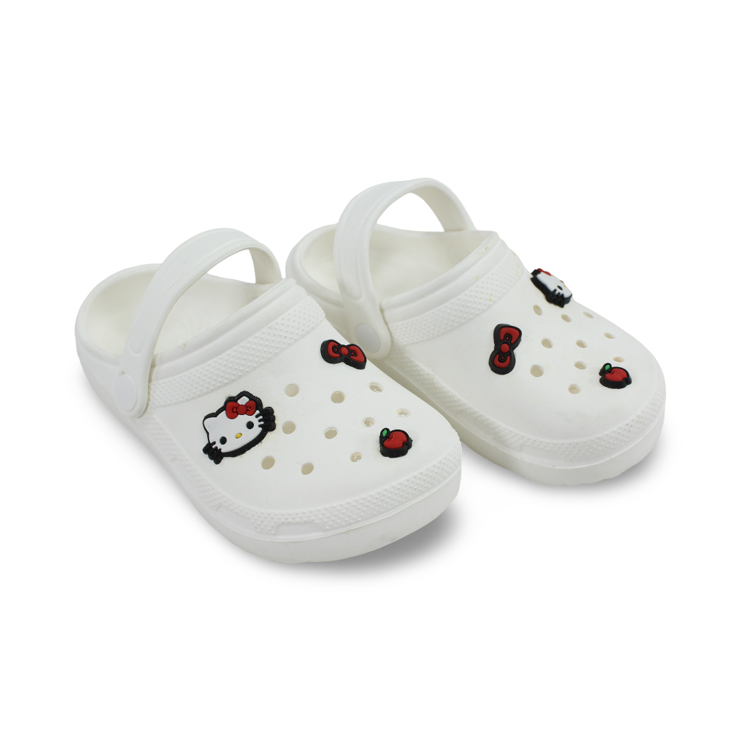 Girls Rubber Crocs – White - Clothing - Egypt Gulf