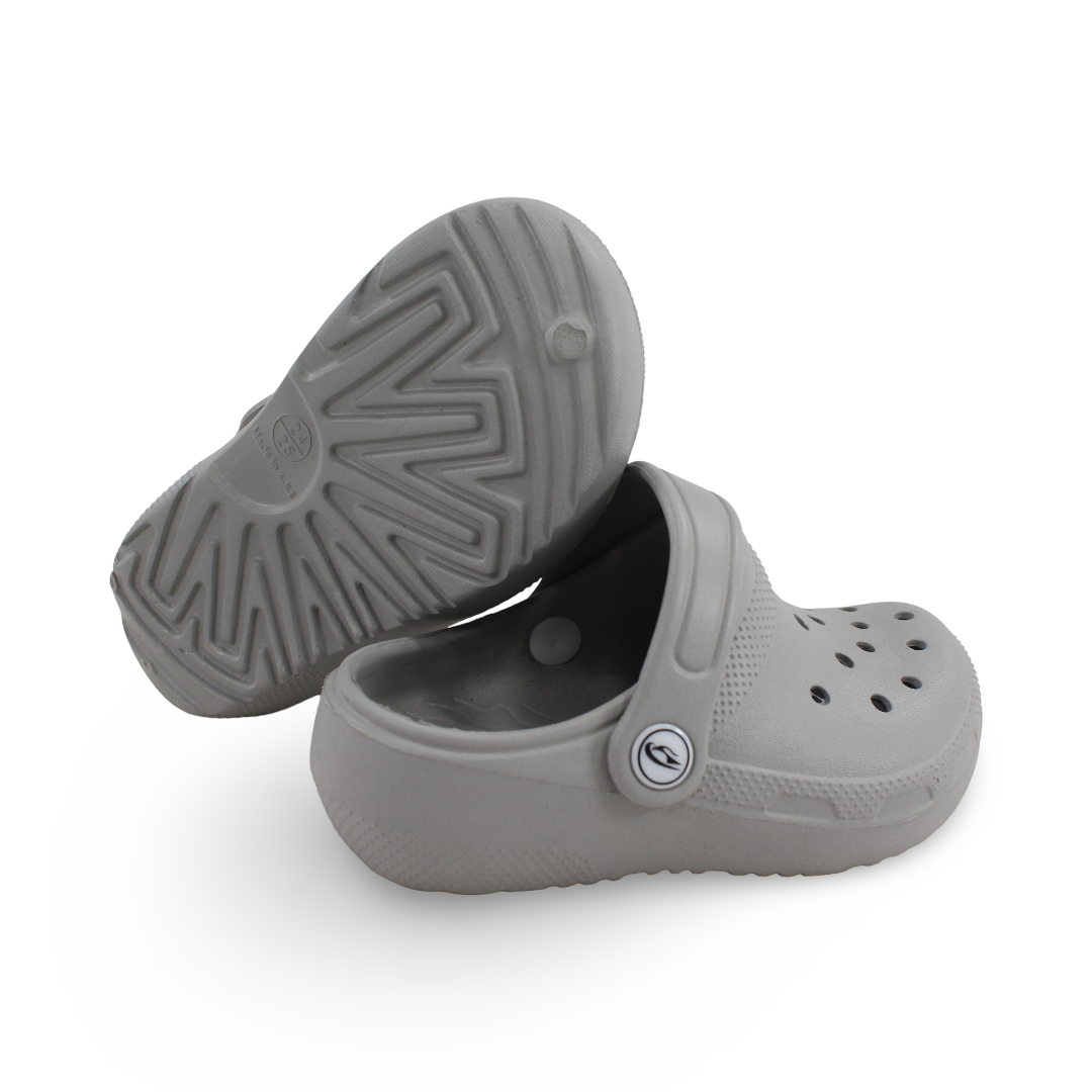 Unisex Baby Rubber Crocs – Grey
