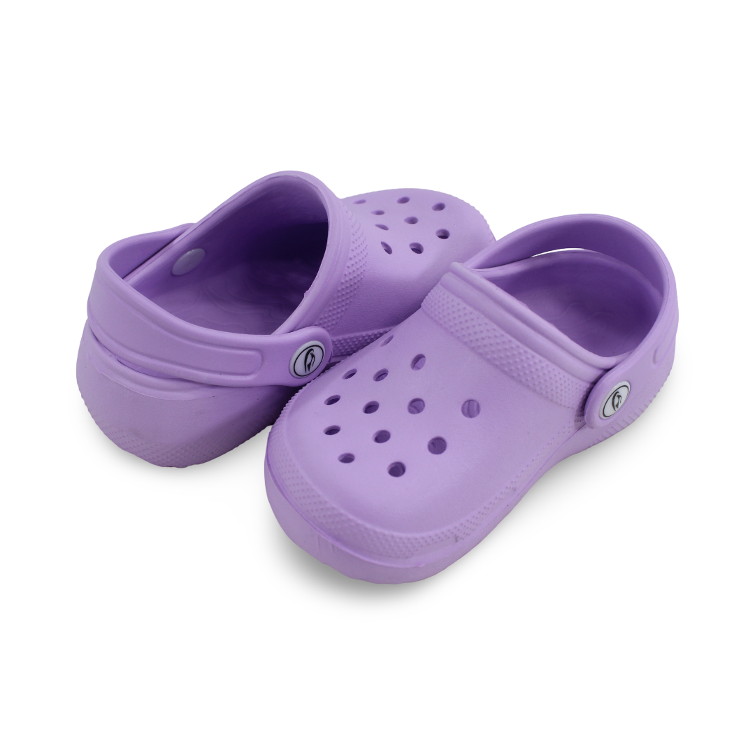 Baby Girls Rubber Crocs – Purple