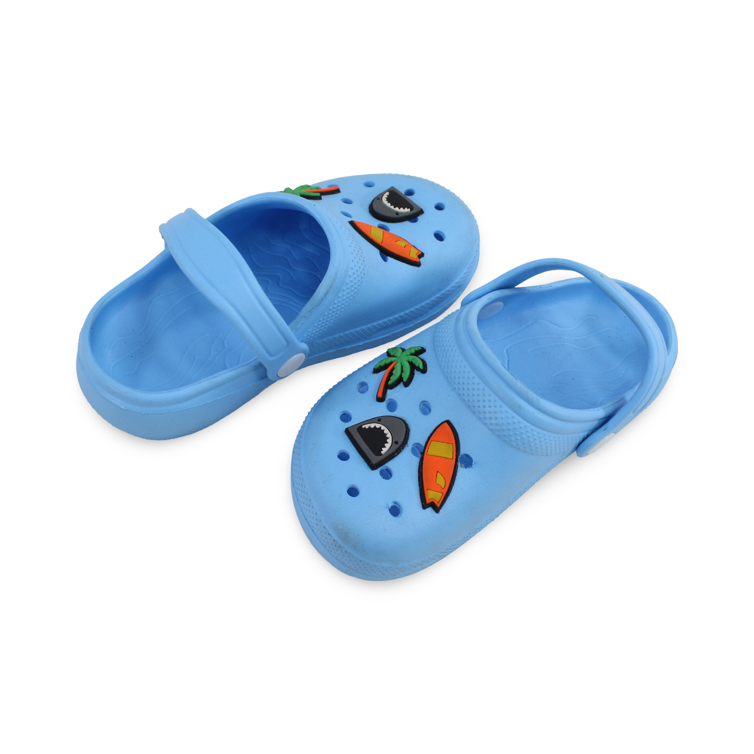 Unisex Rubber Crocs – Baby Blue