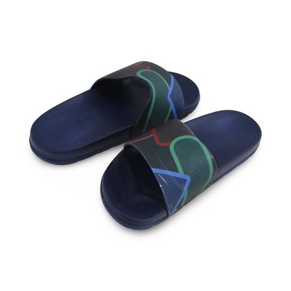 Boys Rubber Slippers – Navy
