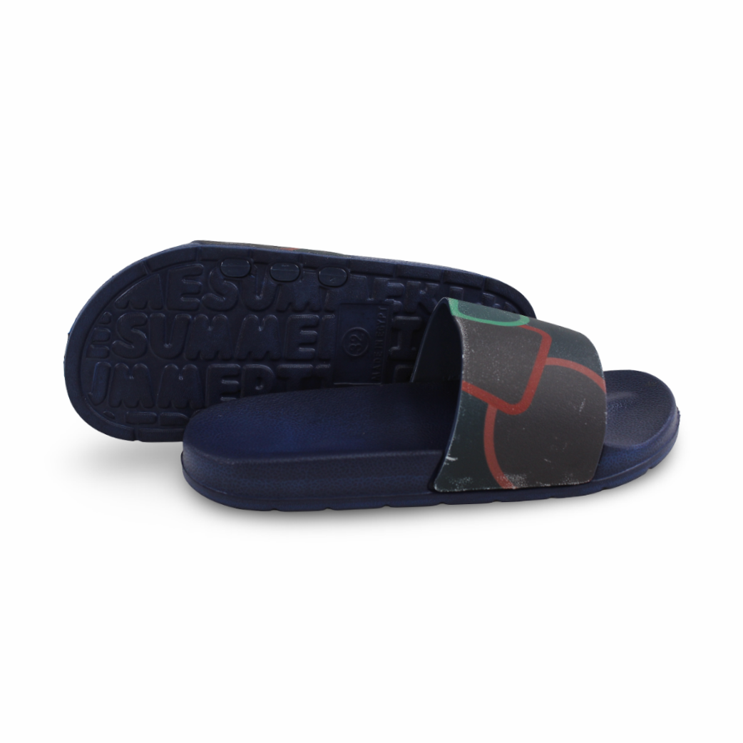 Boys Rubber Slippers – Navy