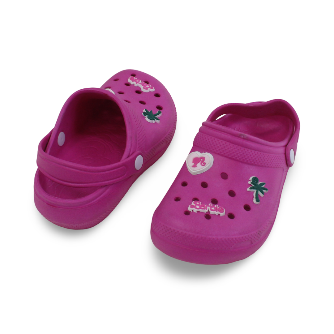 Girls Rubber Crocs – Fuchsia