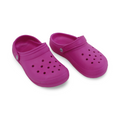 Girls Rubber Crocs – Fuchsia