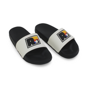 Boys Rubber Slippers – White & Black