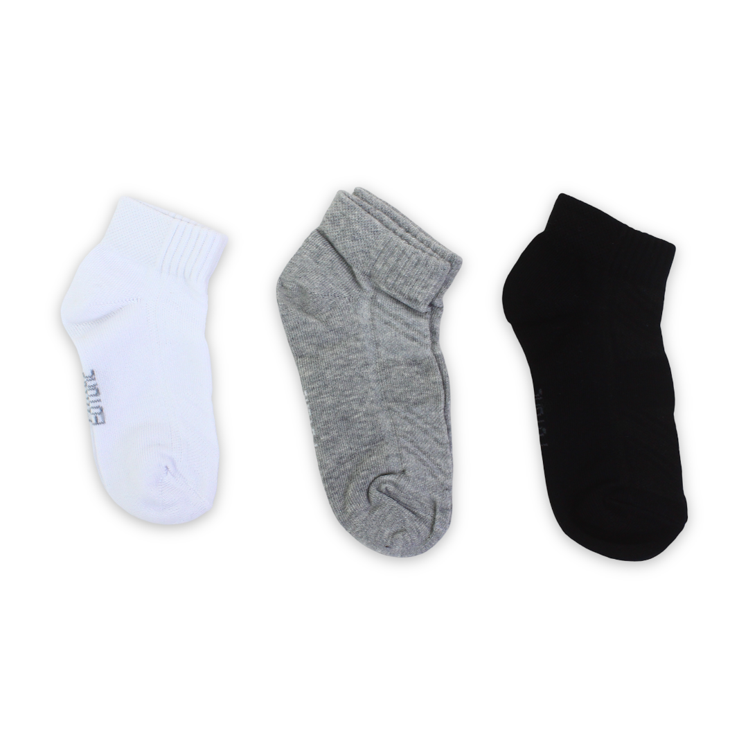 Future Fit Unisex Cotton Low-Cut Socks (S Size) – Pack Of 3 - Clothing