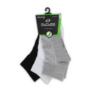 Future Fit Unisex Kids Cotton Socks (M Size) – Pack Of 3