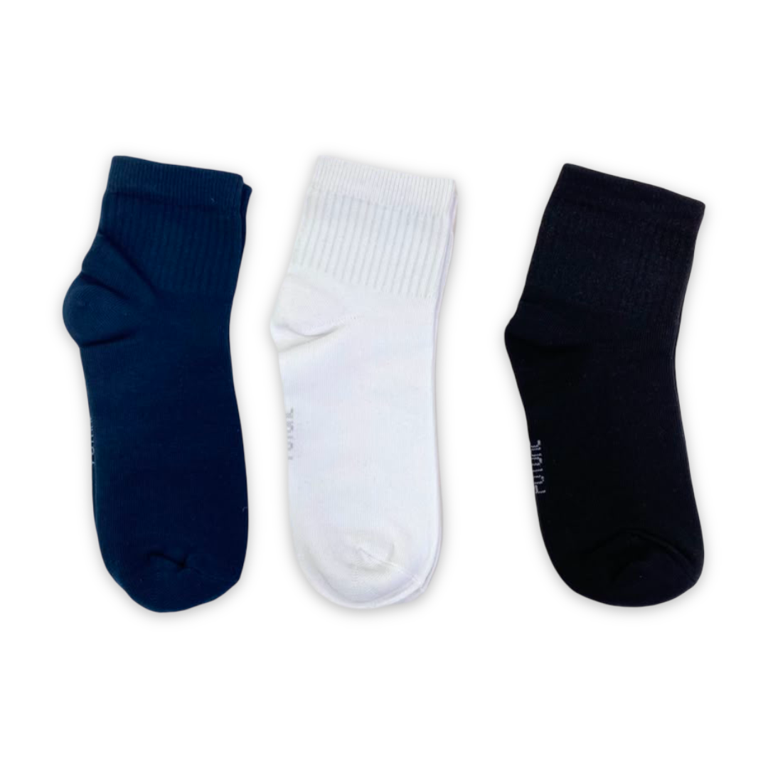 Future Fit Unisex Cotton Low-Cut Socks – Pack Of 3 - Clothing