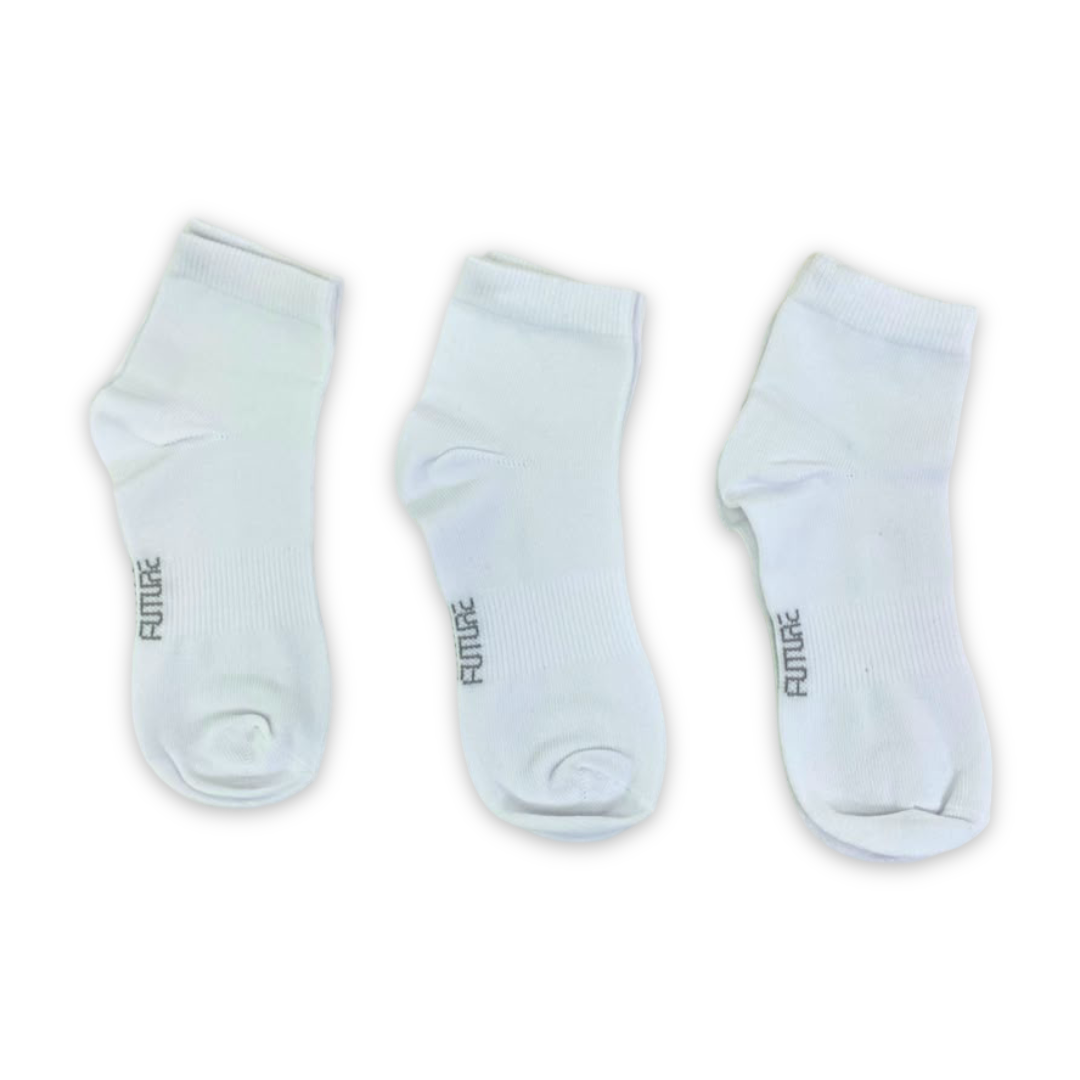 Future Fit Unisex Cotton Low-Cut Socks – Pack Of 3 - Clothing