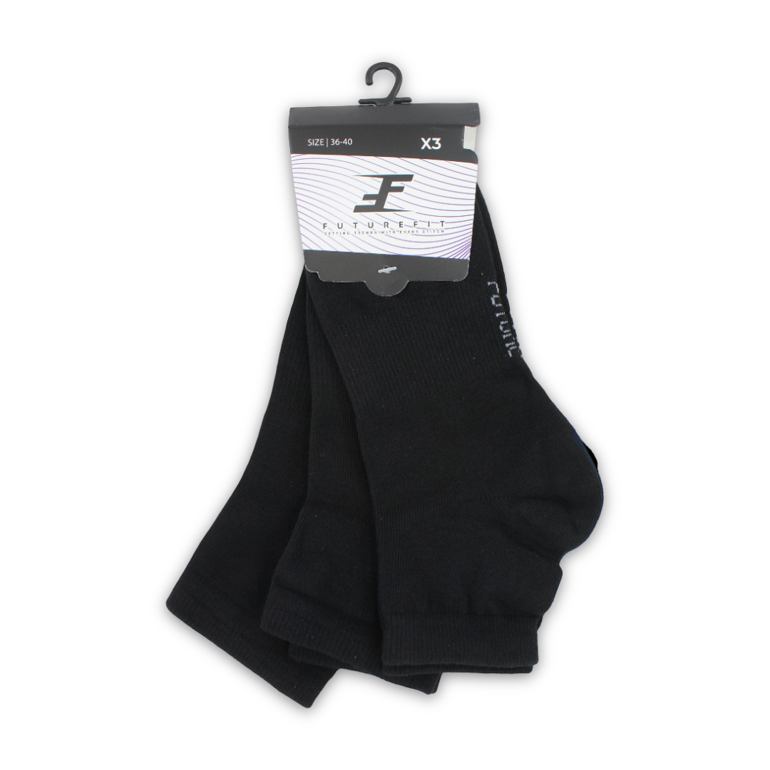 Future Fit Unisex Cotton Low-Cut Socks – Pack Of 3 - Clothing