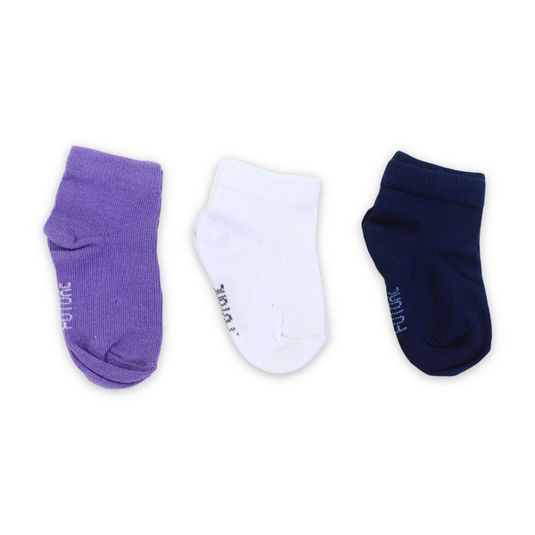 Future Fit Baby Girls Cotton Socks – Pack Of 3
