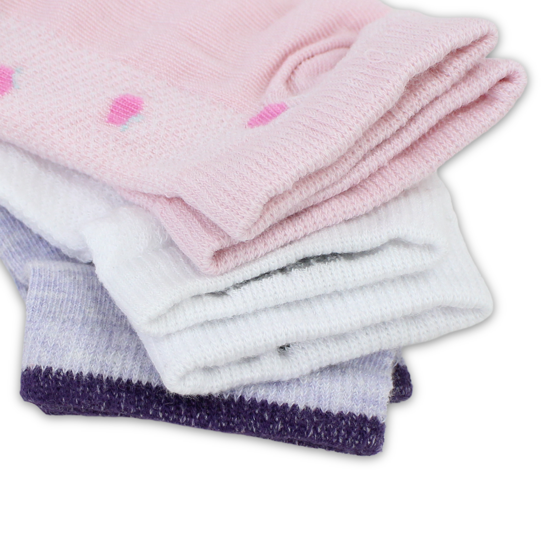 Future Fit Baby Girls Cotton Socks – Pack Of 3