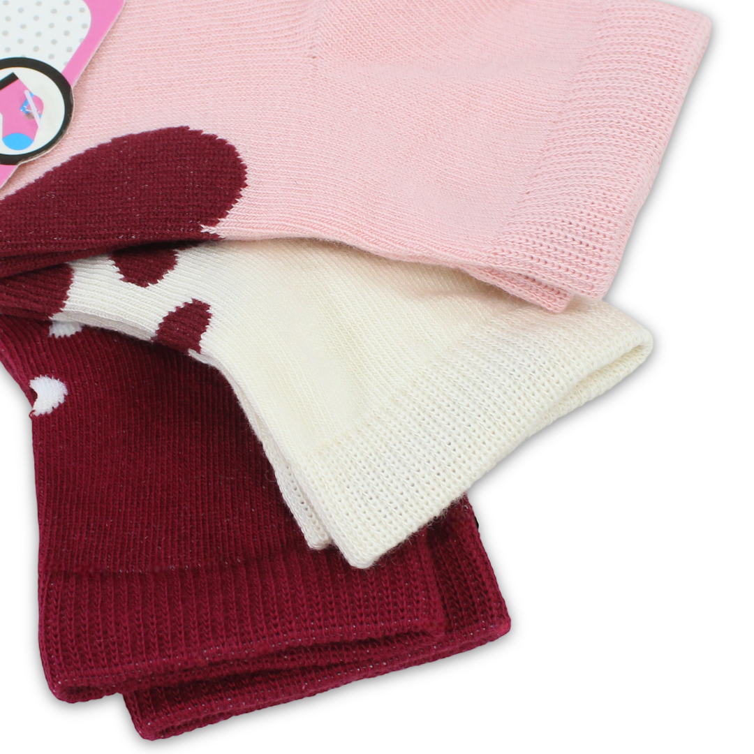 Future Fit Baby Girls Cotton Socks – Pack Of 3