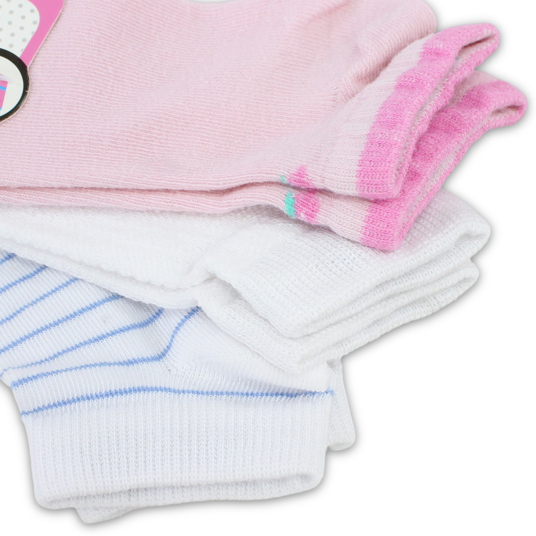Future Fit Baby Girls Cotton Socks – Pack Of 3