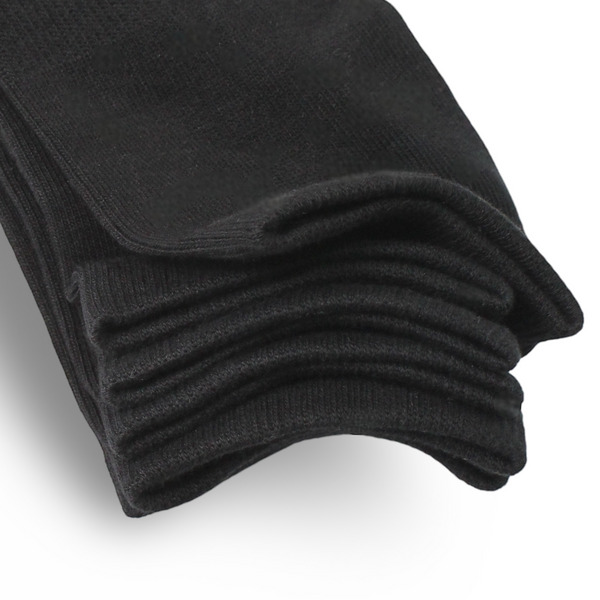 Future Sportswear Unisex Cotton Socks (Size L) – Black Pack Of 3