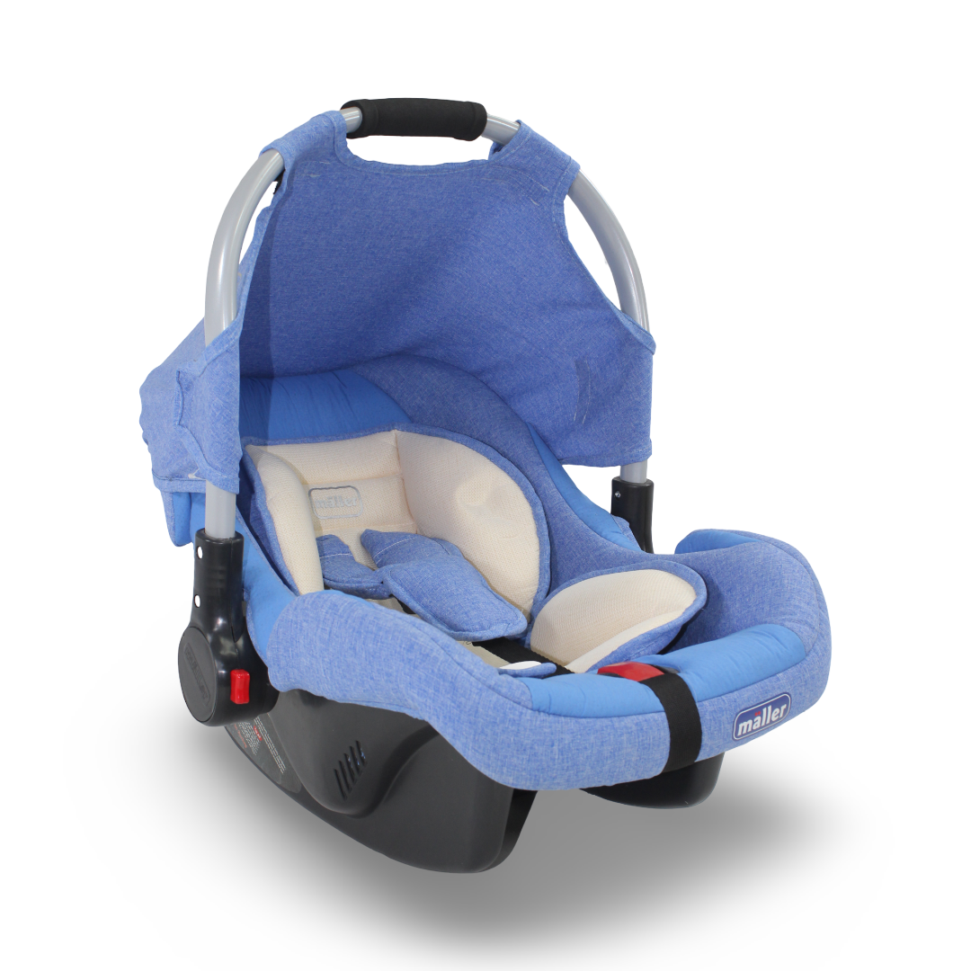 Maller Baby Car Seat – Blue & White