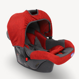 Burgundy & Grey Maller Baby Car Seat – Lightweight, Safe, and Practical