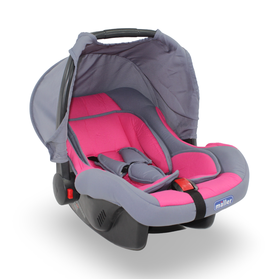Maller Baby Car Seat – Fuchsia & Grey