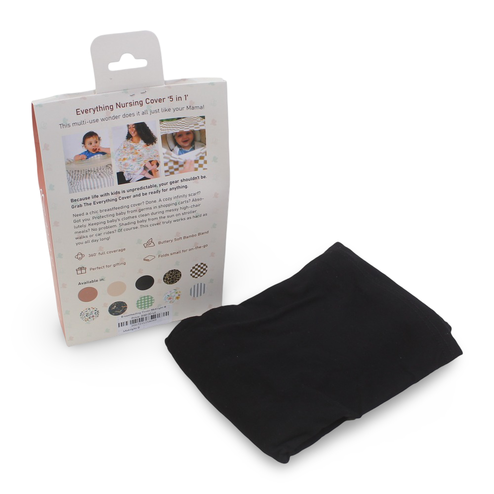 Little B Breastfeeding Cover – Midnight Black