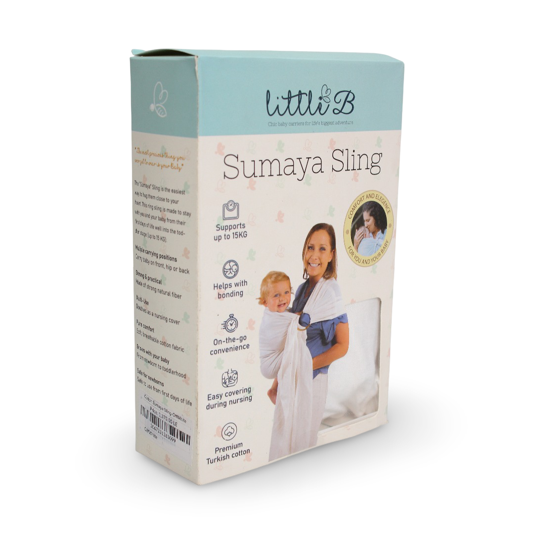 Little B Cotton Sumaya Sling – Off-White - Baby Essentials