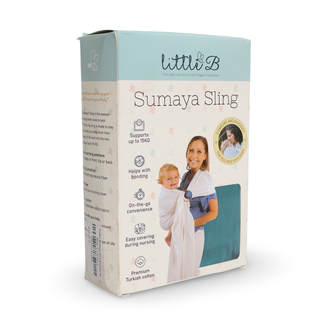 Little B Cotton Sumaya Sling – Emerald Green - Baby Essentials