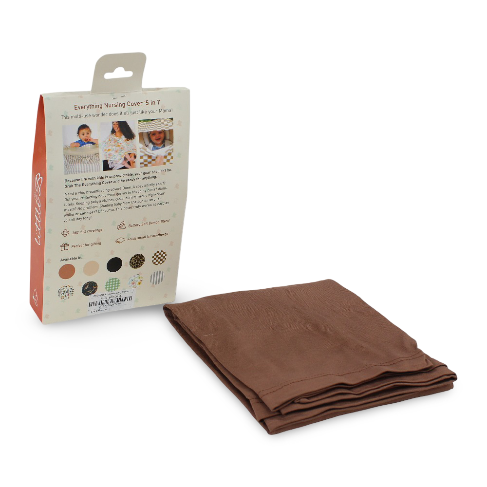 Little B 5-in-1 Everything Breastfeeding Cover - Brown