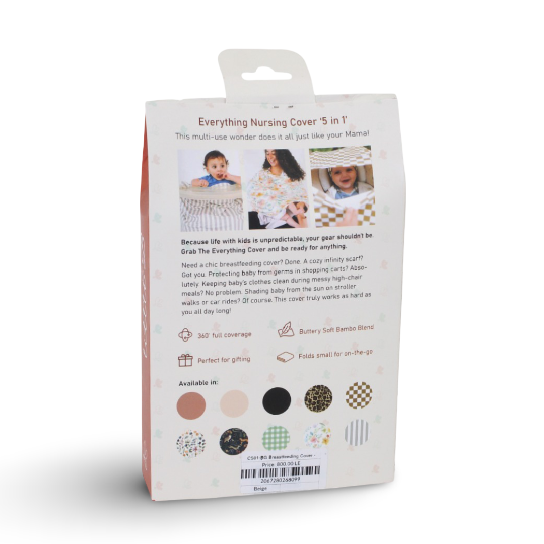 Little B 5-in-1 Everything Breastfeeding Cover - Beige